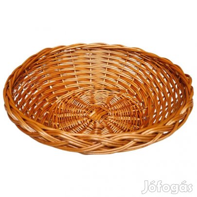 Kenyeres vessző kosár kerek