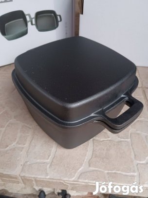 Kenyérsütő 2 az 1 ben Öntöttvas kamadó kemence edény + serpenyő