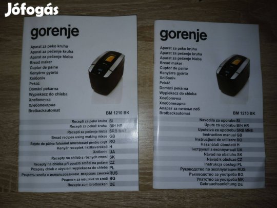 Kenyérsütő gorenje