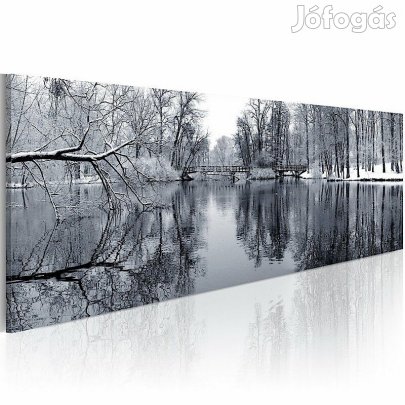 Kép - Erdei tó télen