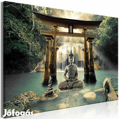 Kép - Folyón elmélkedő Buddha