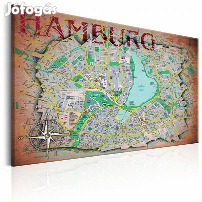 Kép - Hamburg térképe