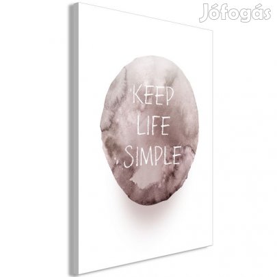 Kép - Keep Life Simple- felirattal