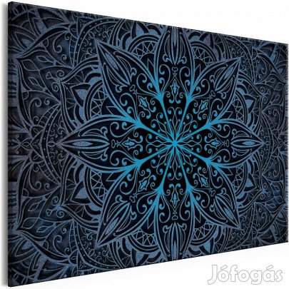 Kép - Kék keleti mintás virágok (1 darabban)