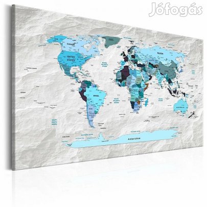 Kép - Kék térkép köves óceánokkal