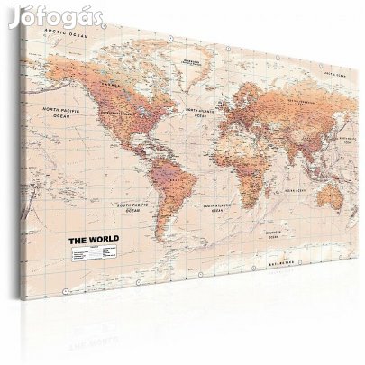 Kép - Narancsszínű világtérkép