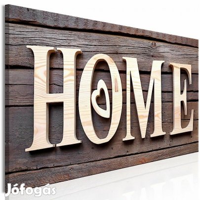 Kép - Otthon fából fa háttéren (keskeny 1 darabban)