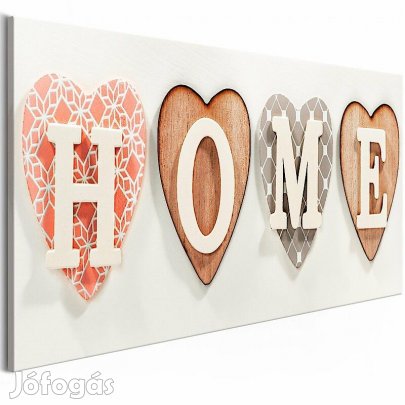 Kép - Otthon négy szívecskével (keskeny 1 darabban)