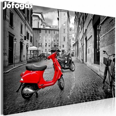 Kép - Piros motor az utcán