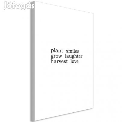 Kép - Plant smiles grow laughter harvest love- felirattal