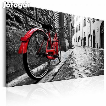 Kép - Régi piros kerékpár