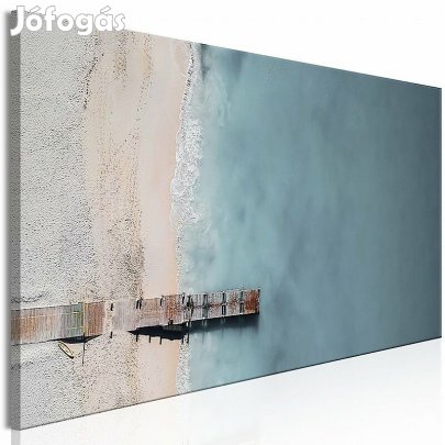 Kép - Szürke tenger és fahíd (keskeny 1 darabban)