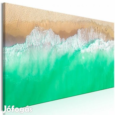 Kép - Tengerpart és zöld tenger (keskeny 1 darabban)
