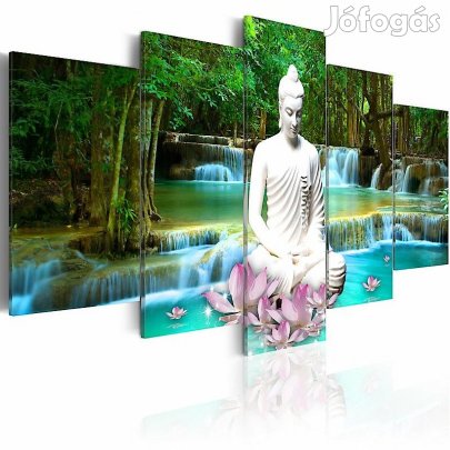 Kép - Ülő Buddha a vízesésnél