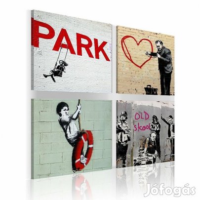 Kép - Városi graffiti 4 részes vászonkép