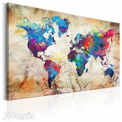 Kép - Városi stílusú színes világtérkép