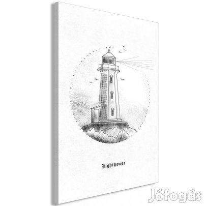 Kép - Világítótorony fekete-fehér