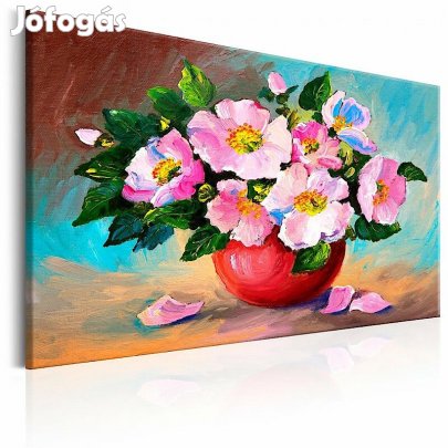 Kép - Virágcsokor piros vázában