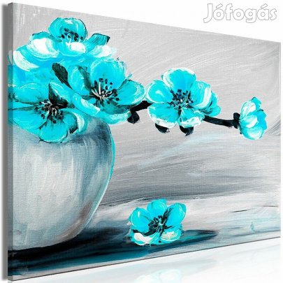 Kép - Virágcsokor vázában (kék)