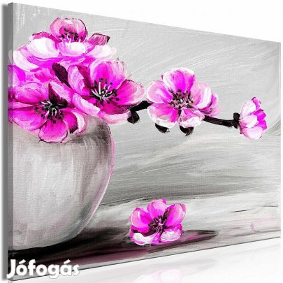 Kép - Virágcsokor vázában (rózsaszín)