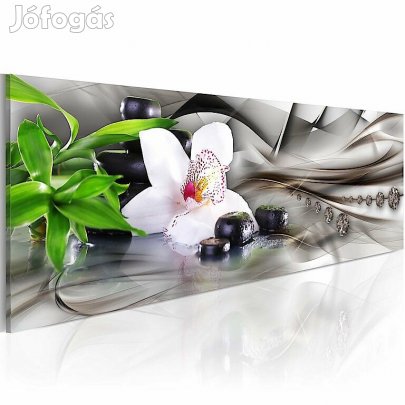 Kép - Zen composition: bamboo, orchid and stones