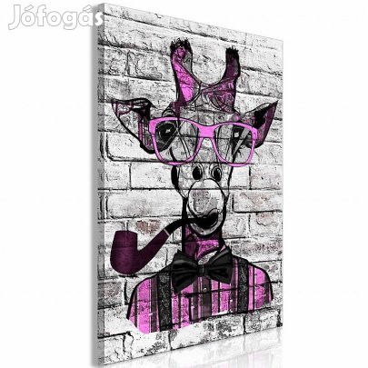 Kép - Zsiráf pipával (rózsaszín)