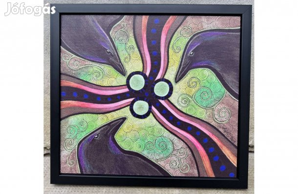 Kép, festmény hollóval