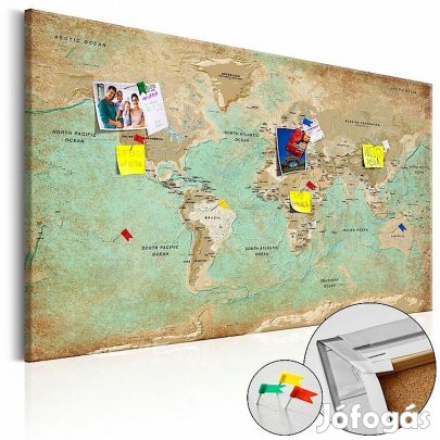 Kép parafán - Celadon Journey [Cork Map]