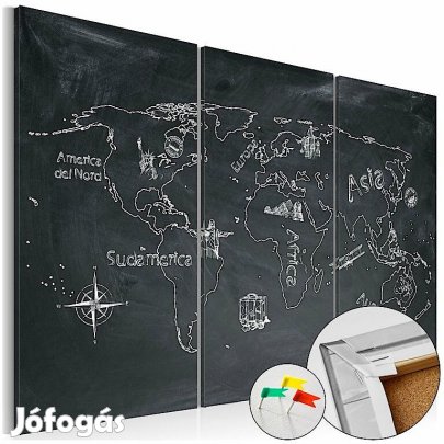 Kép parafán - Geography lesson [Cork Map]