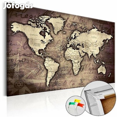 Kép parafán - Precious World [Cork Map]