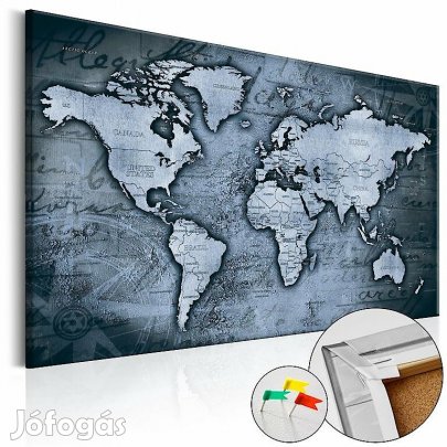 Kép parafán - Sapphire World [Cork Map]