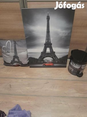 Kép párna szemetes eiffel szett