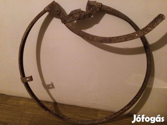Kep vagy tokor keret: antik nagy vas kerek