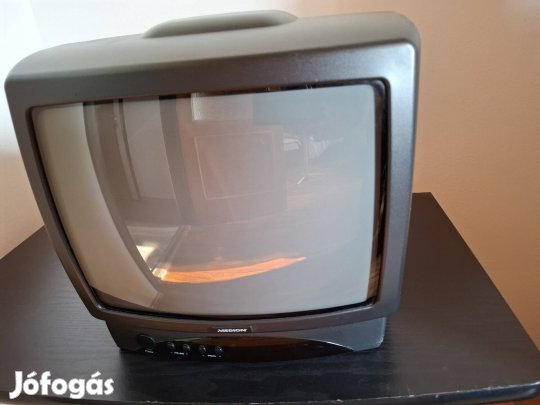 Képcsöves kis televizió.