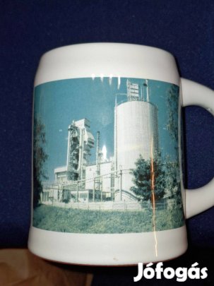 Képes 0,7L dísz korsó Bélapátfalvi/Királyegyházi cementgyár foto eladó