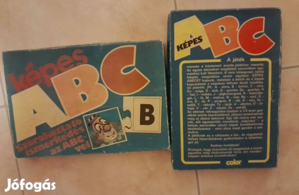 Képes ABC -retro- 53 darabos puzzle óvodásoknak