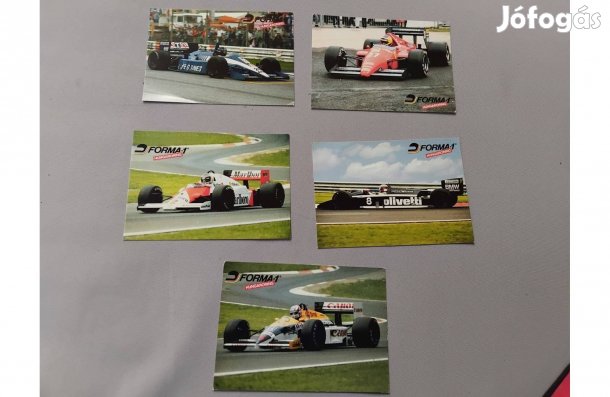 Képeslap a régmúltból postatiszta Forma 1 képeslap 5db egyben