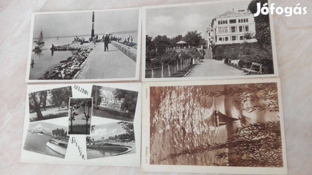 Képeslapok szép Balatoni darabok régi 4 db