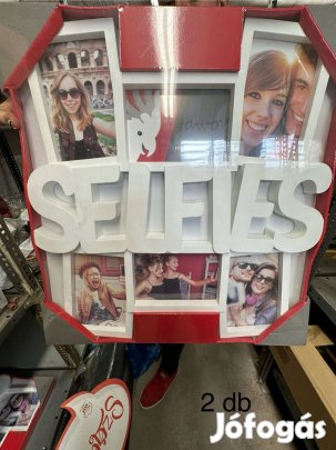 Képkeret Selfies felirattal