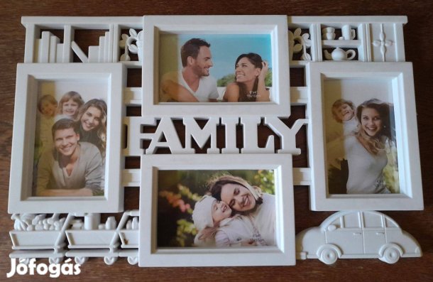 Képkeret, 48x29cm, 4 db 10x15 cm kép