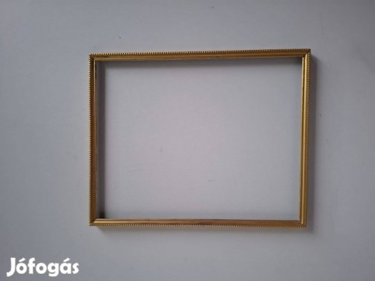 Képkeret - aranyozott fém 26*20,5 cm_