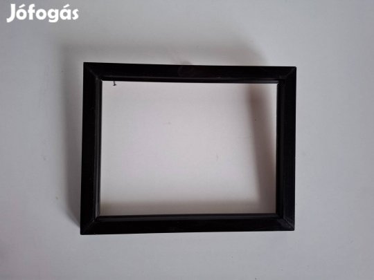 Képkeret - fekete fa 23*18 cm_