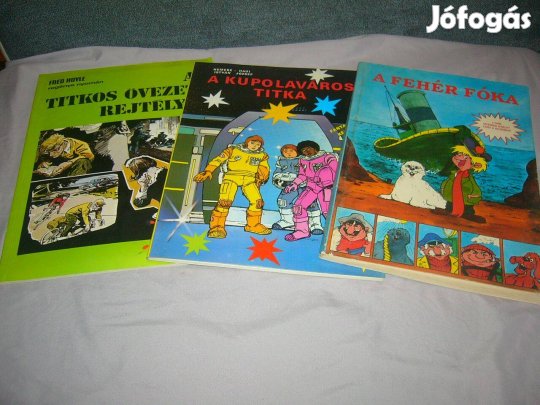 Képregény - A kupolaváros titka, A fehér fóka, A titkos övezet rejtély