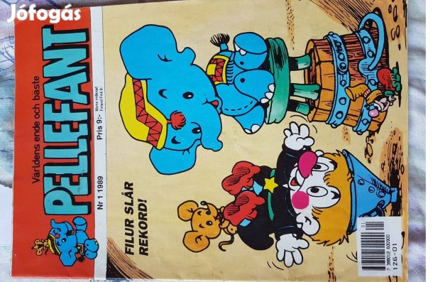 Képregény magazin Pellefant 1989 1sz. svéd nyelvű