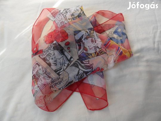 Képregény muszlin kendő, sál