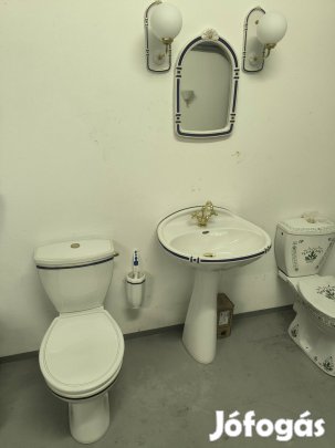 Keramag Royal blue porcelán wc, mosdó, tükör, lámpák