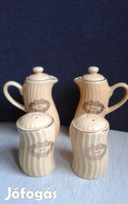 Kerámia 4 db-os új fűszertartó garnitúra