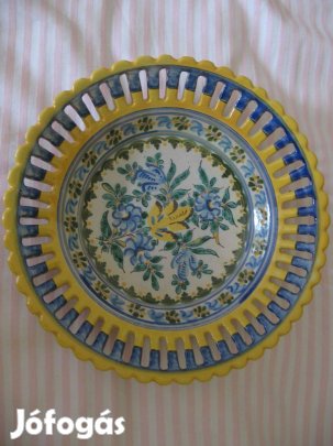 Kerámia - modori majolika fali mélytányér