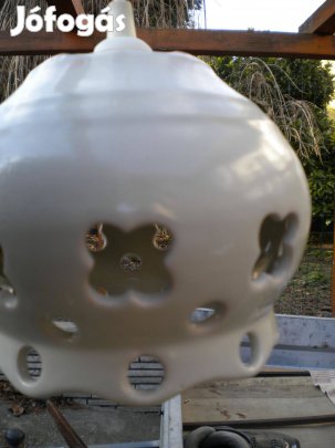 Kerámia búrás mennyezeti lámpa fügeszték