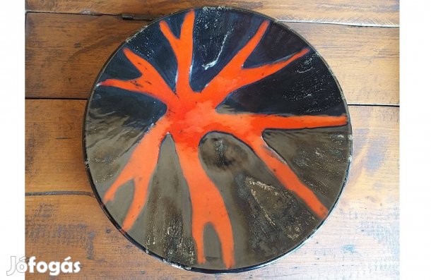 Kerámia dísztál , 29 cm átmérőjű asztalközép